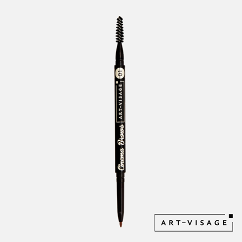 Карандаш для бровей атоматический ART-VISAGE CINEMA BROWS светло-русый 01