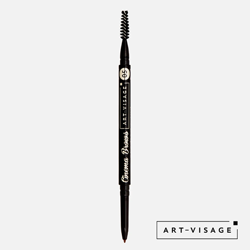 Карандаш для бровей атоматический ART-VISAGE CINEMA BROWS шоколад 05