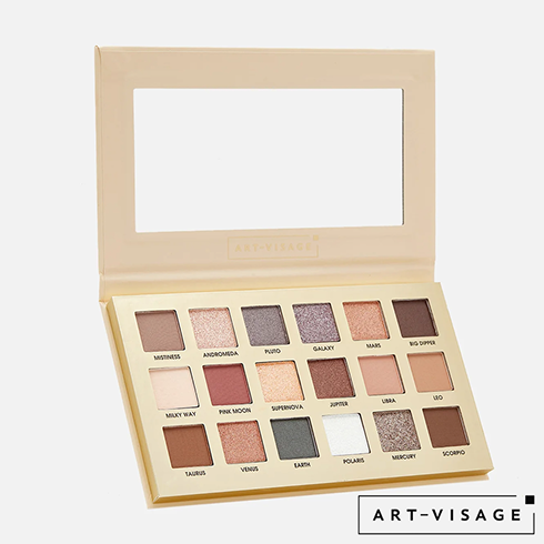 Палетка теней 18 тонов ART-VISAGE NUDE UNIVERSE 